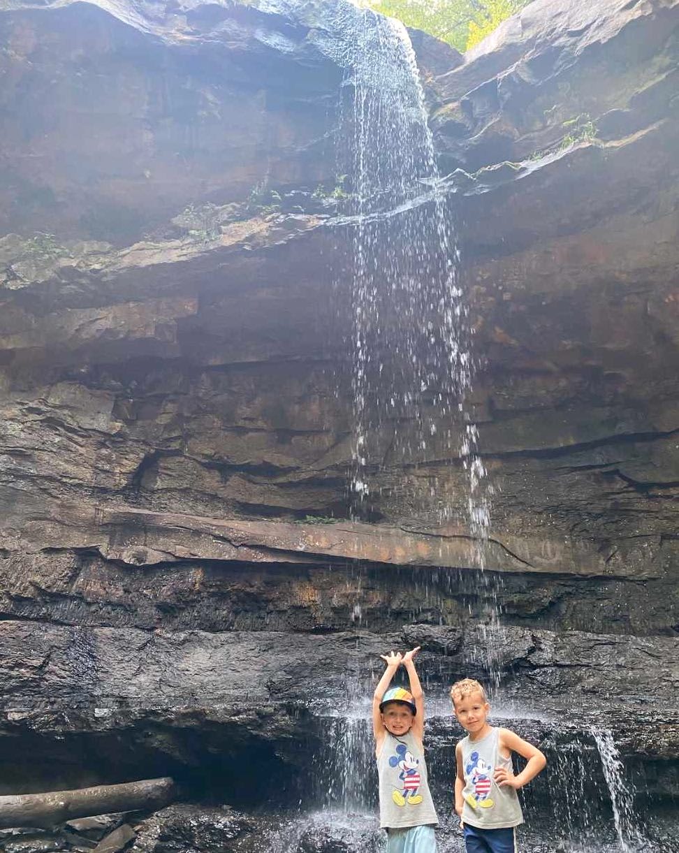 Cucumber falls in ohiopyle state park things to do with kids