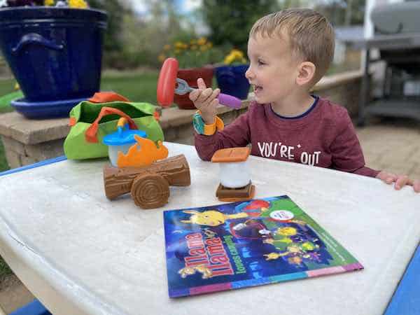 Pretend S'more camping toys for toddler