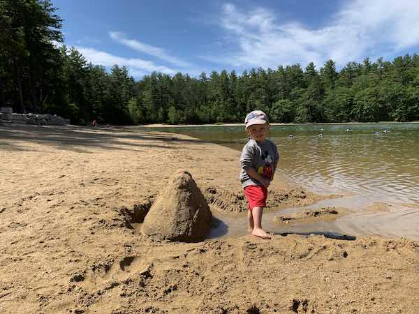 camping activities for toddler sand castle