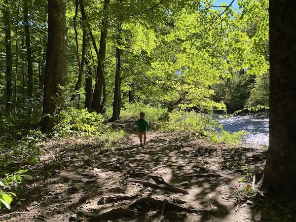 hiking bucks county pa with toddlers peace valley park