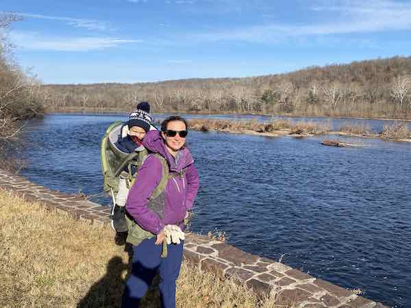 Lumberville hike with toddler bucks county pa