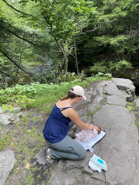 Baby Diaper Blowout on the trails