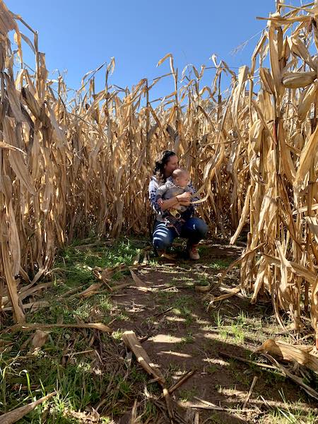 things to do with baby outdoors cornmaze