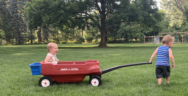 baby camping gear: wagon