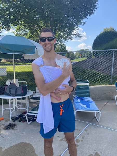 best water baby carrier being used by my husband