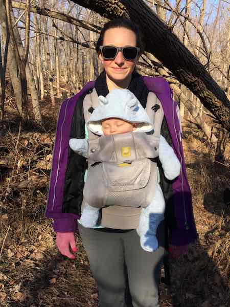 best soft structure carrier LIllebaby on a hike