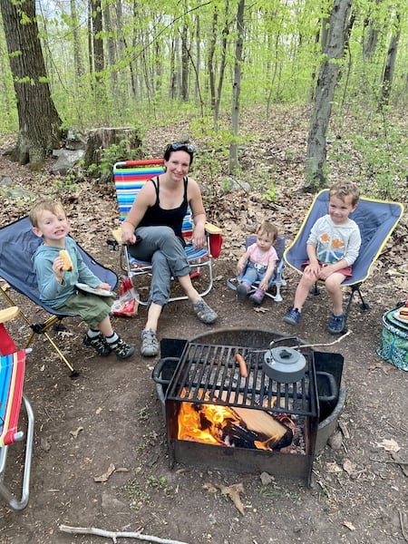 easy camping meals with a baby