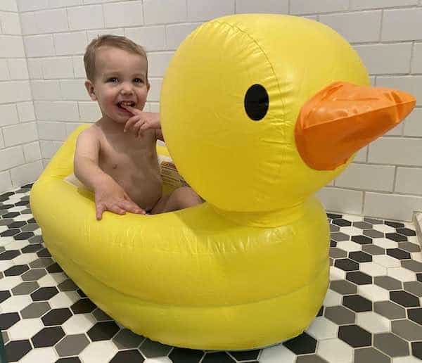 charlie duck travel bathtub for baby