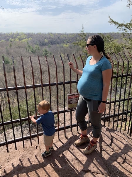 pregnant and hiking with a toddler