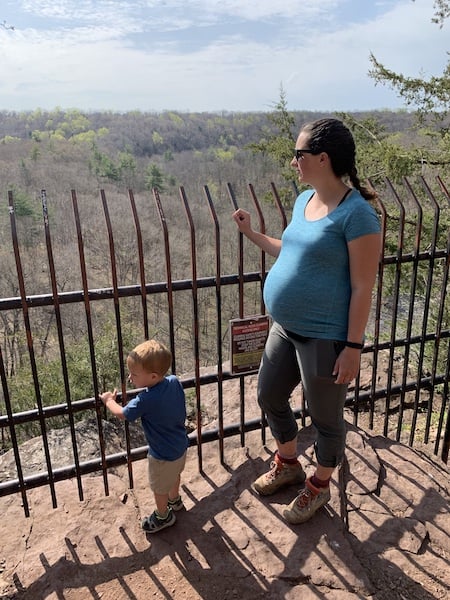 pregnant and hiking