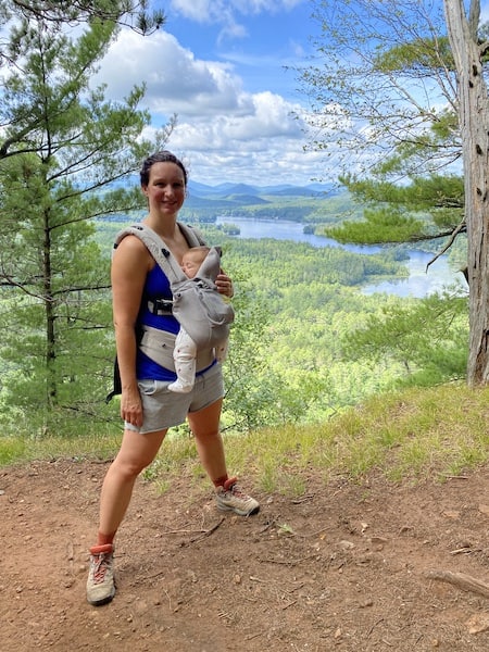 Postpartum hiking with a baby distance