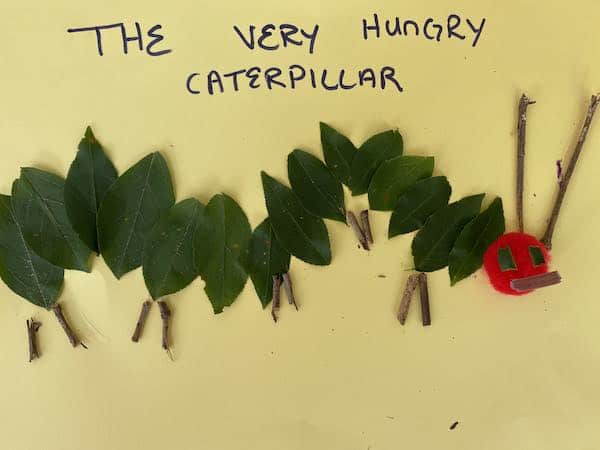 Nature Arts and Crafts for Toddlers/Preschooler: Caterpillar