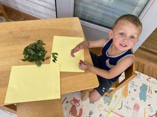 nature arts and crafts hungry caterpillar for preschooler