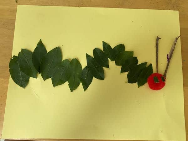 toddler nature arts and crafts hungry caterpillar