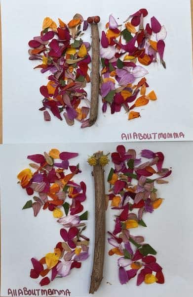 nature butterfly toddler craft