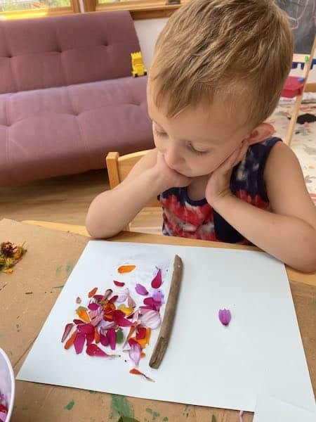 toddler nature craft butterfly