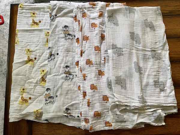 collection of swaddle blankets