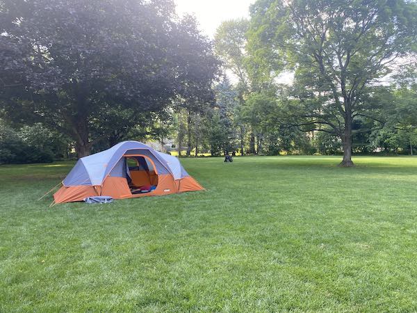 backyard camping with your toddlers