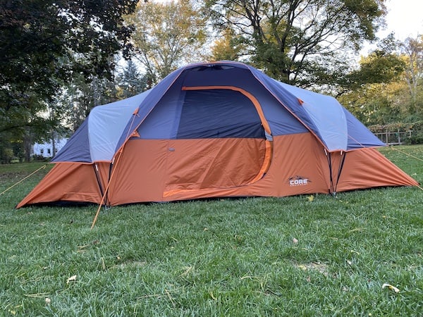 camping in the backyard with baby