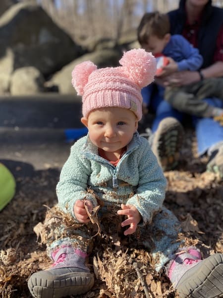 camping with a baby winter hat