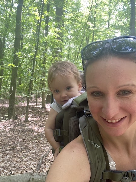 back carrier for hiking when camping with kids