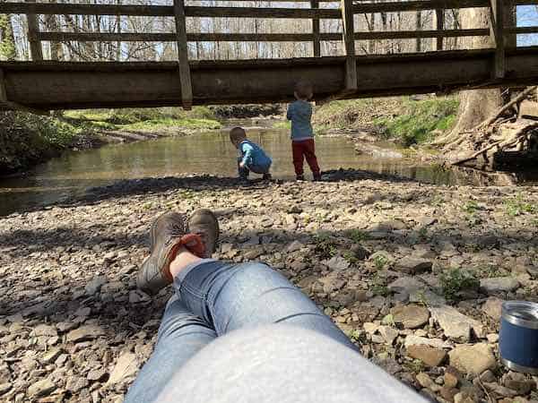 hiking while pregnant break time