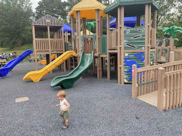 pitstop road trip with baby playground