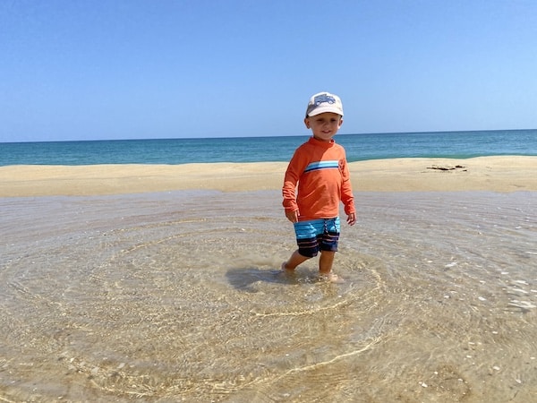 Nagshead toddler beach trip