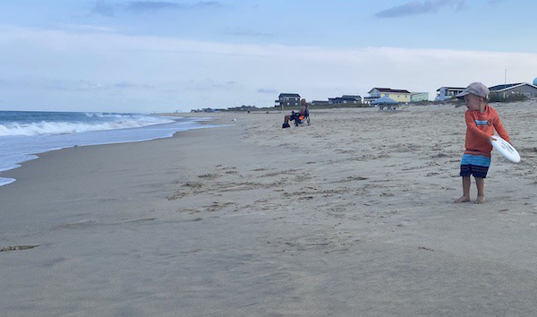 toddler sports on the beach