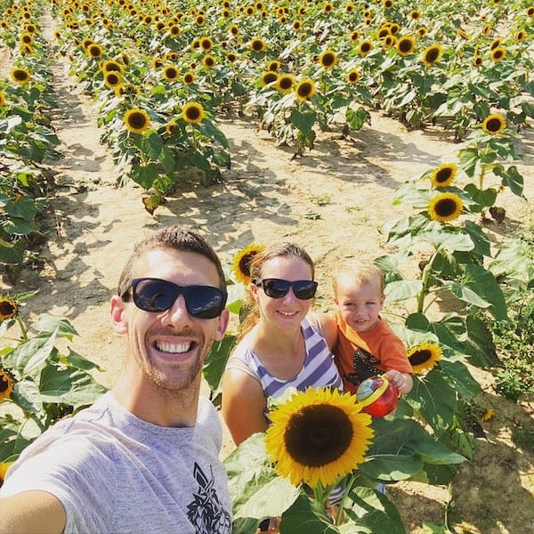 outdoor fall activities for toddlers sunflower picking