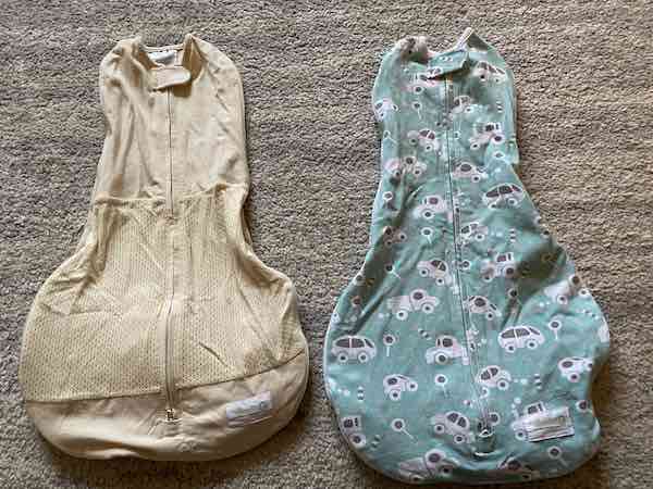 Woombie review 2 swaddle comparison