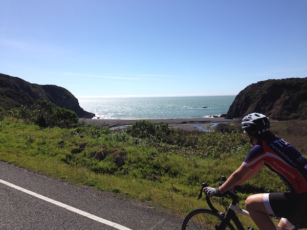 mom cycling in california