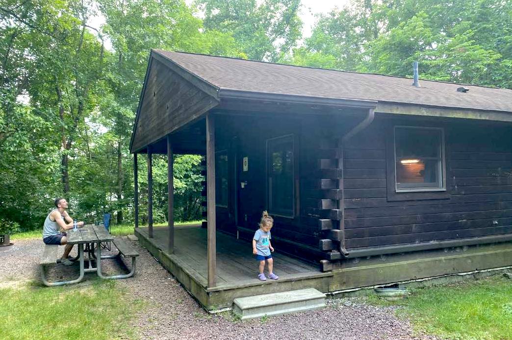 Modern cabin at Gifford Pinchot State Park PA