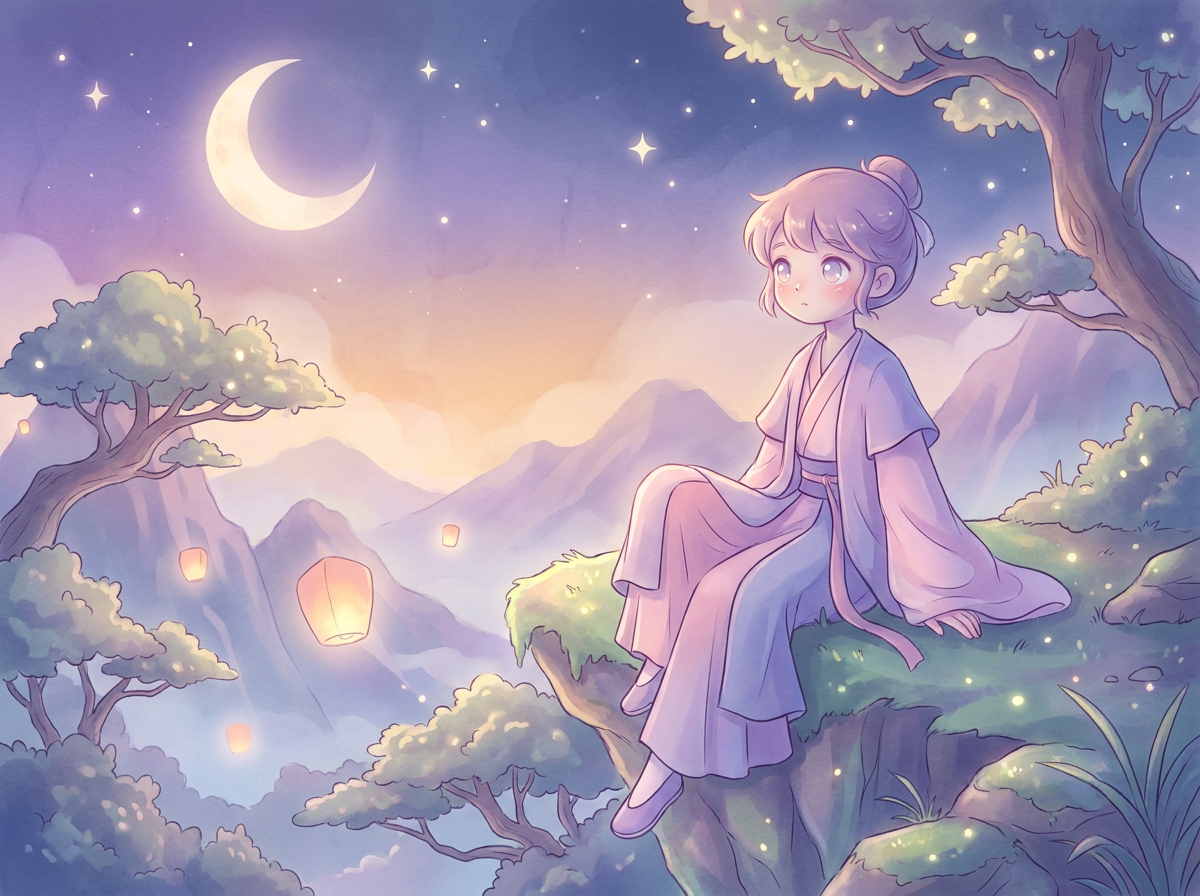 Twilight Pastel Illustration