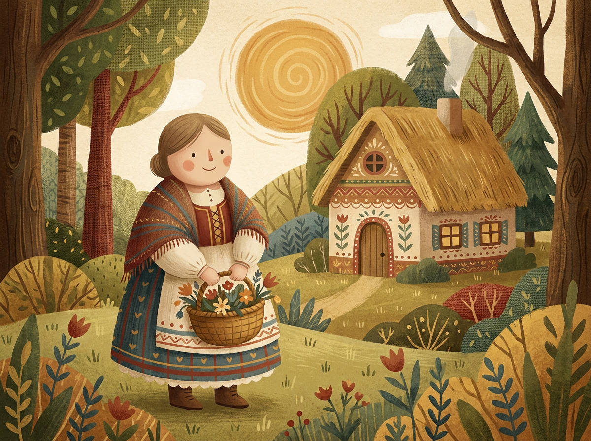 Textured Folk Illustration