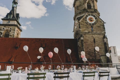 Heiraten am Schillerplatz mit wunderschöner Dachterrasse