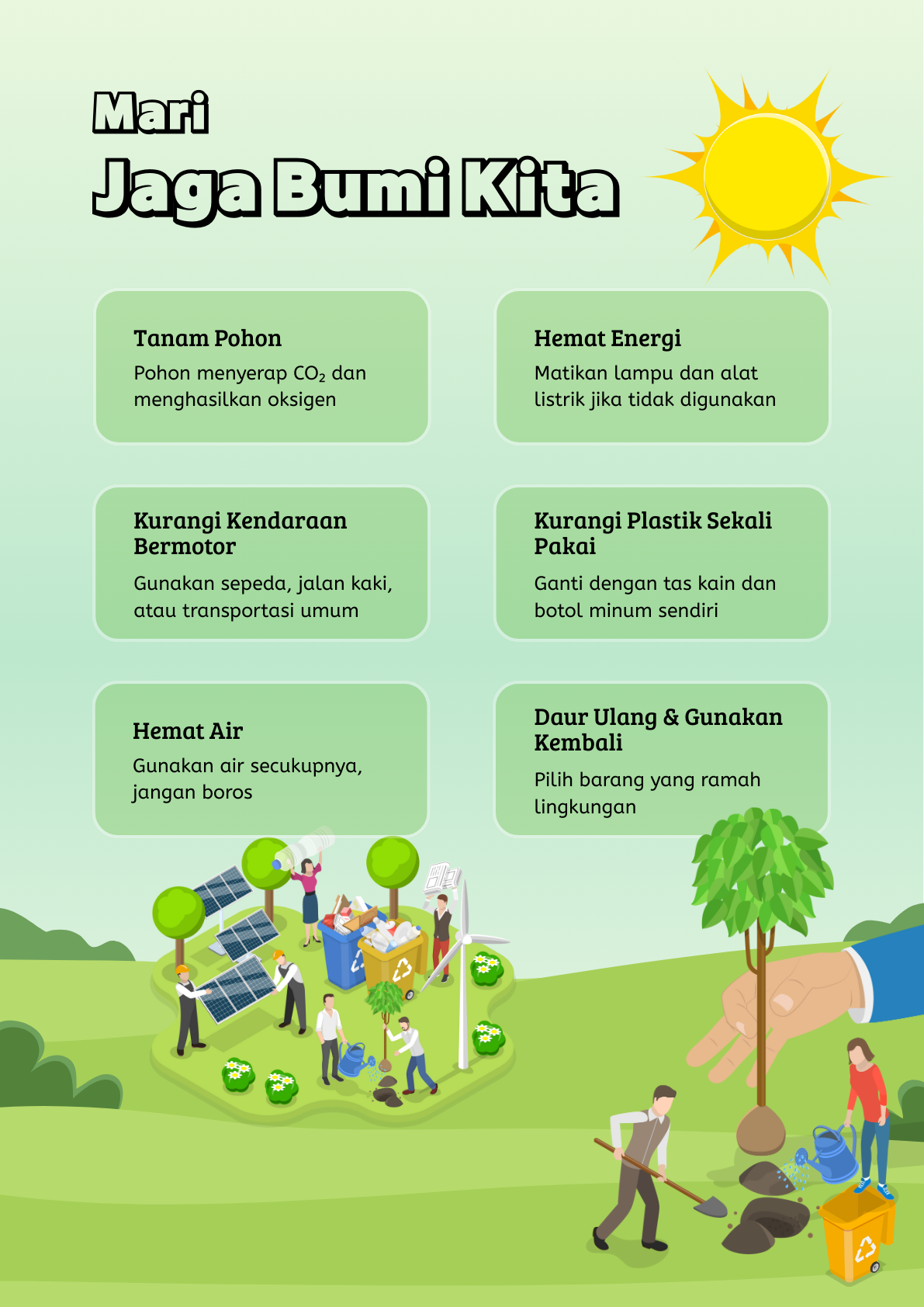 Poster Mari Jaga Bumi Kita