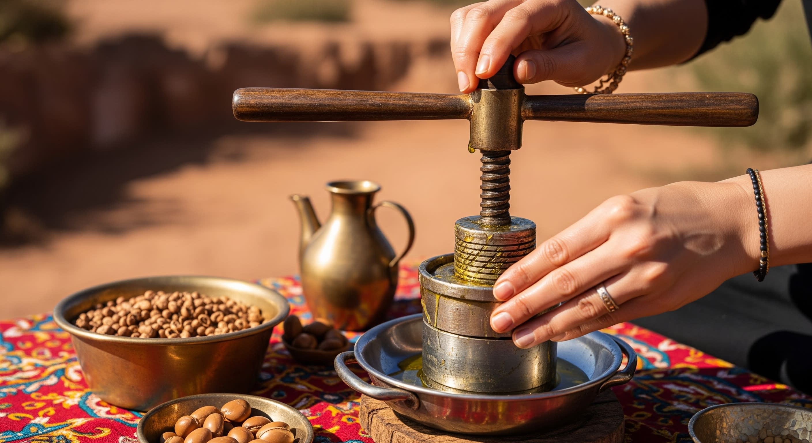Processus de production de l'huile d'argan