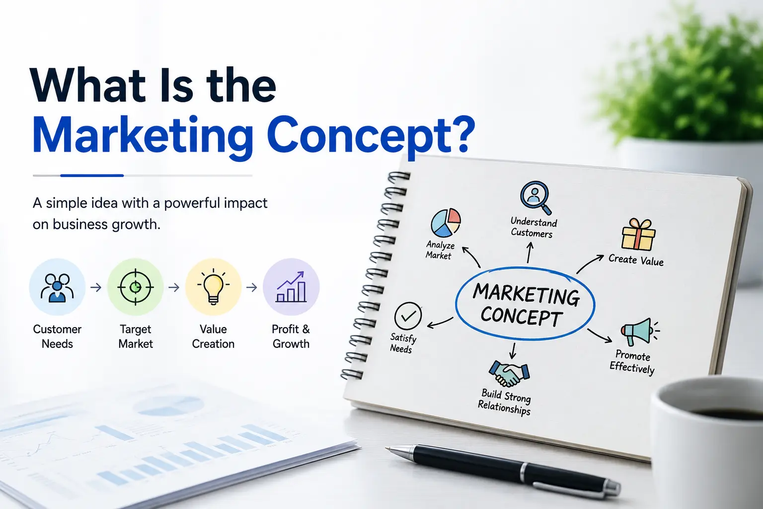 What Is the Marketing Concept? All 5 Types Explained with Examples [2026]