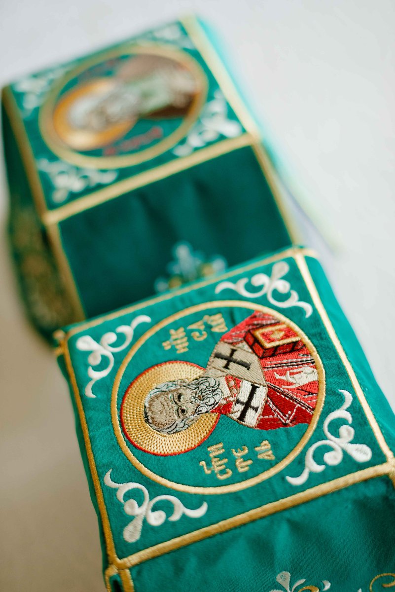 Green  Chalice Covers Set, Fully Embroidered — photo 5