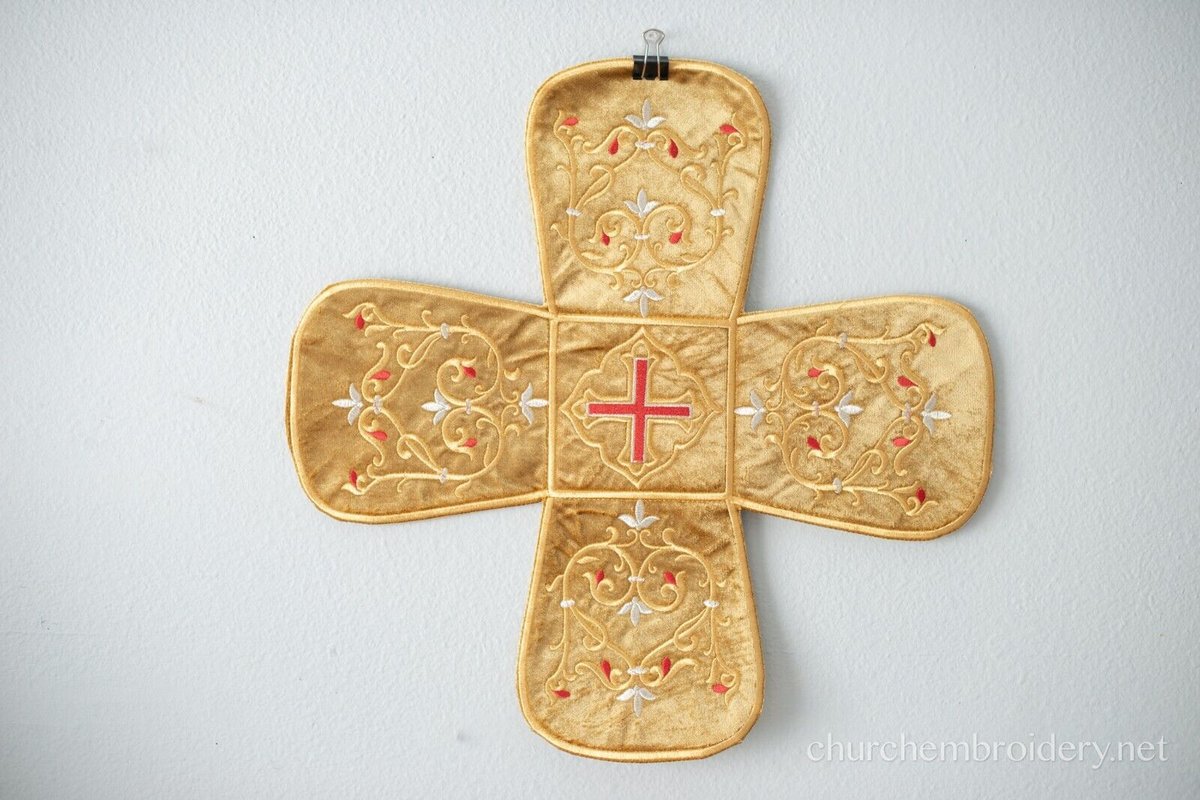 Ornate Silk Chalice Cover Set for Orthodox Worship — photo 10