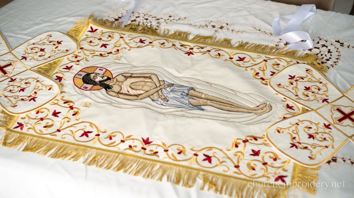 Ornate Silk Chalice Cover Set for Orthodox Worship — photo 13