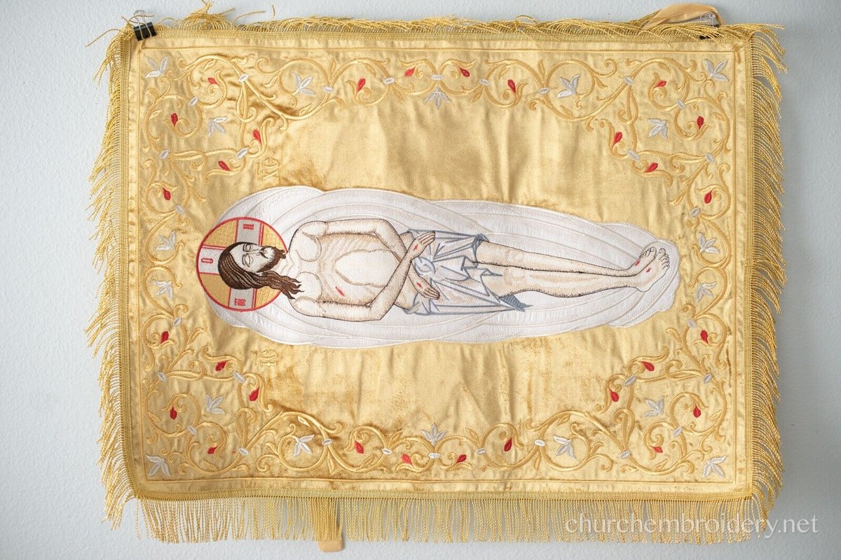 Ornate Silk Chalice Cover Set for Orthodox Worship — photo 9