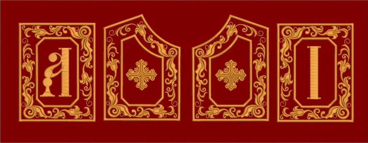 Embroidered Velvet &amp; Metallic Initials Table Set — photo 3