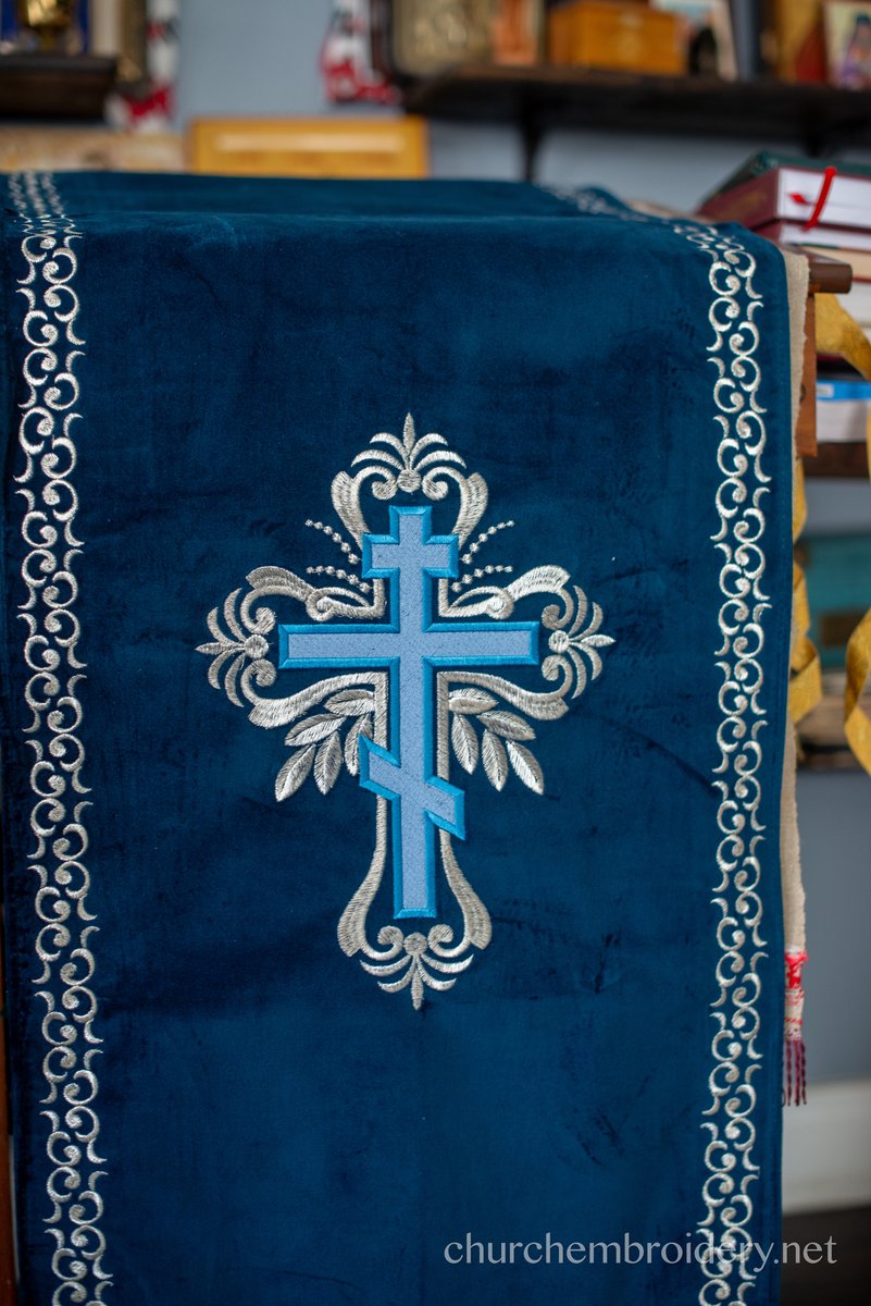 Elegant Blue Analogian Cover Velvet Cotton 