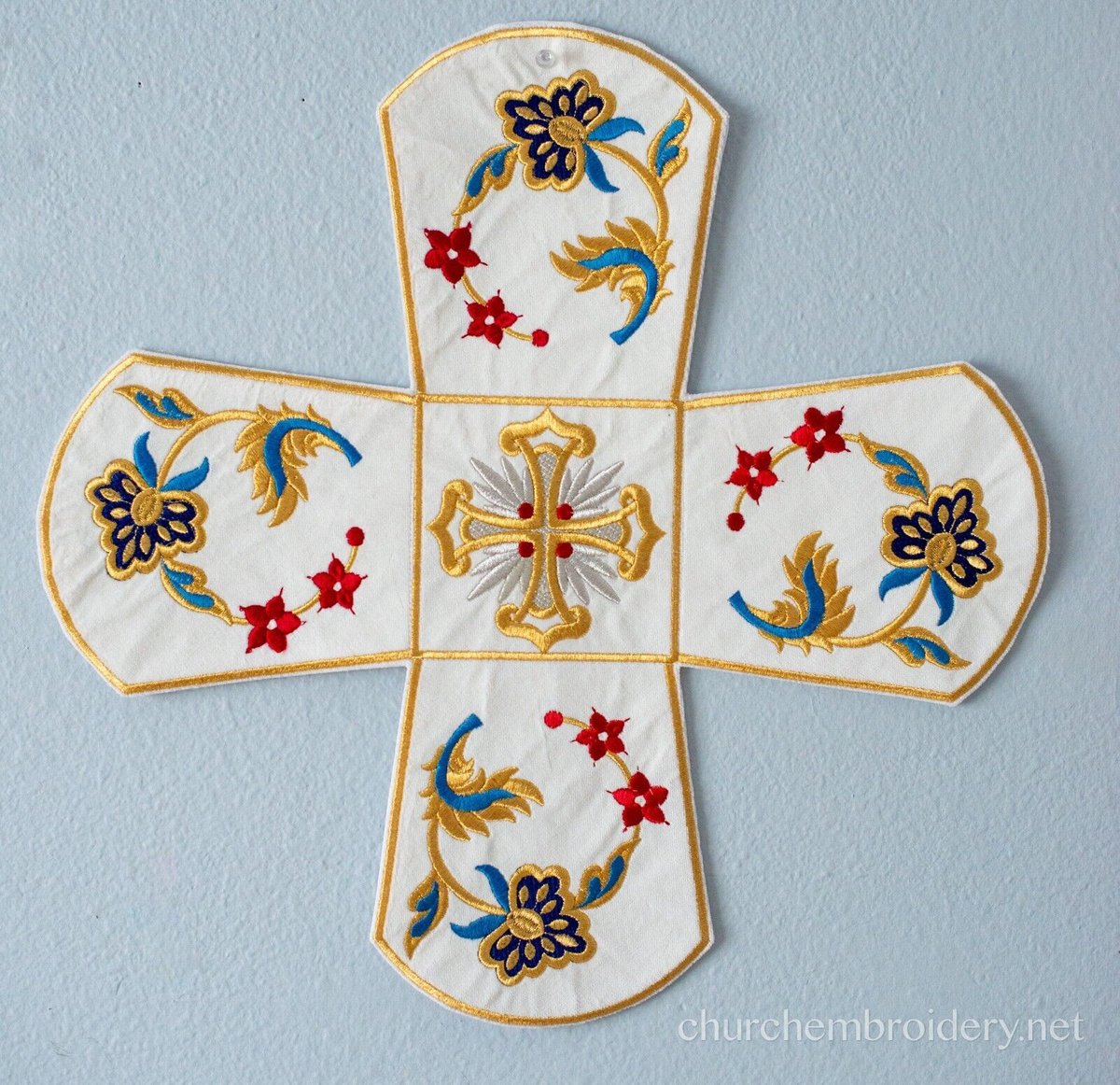 Chalice Covers Veils. Fully Embroidered Large Icon. Orthodox Church Pascha — photo 10