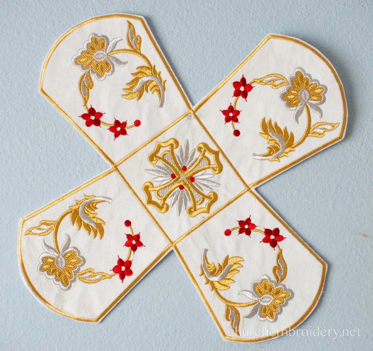 Chalice Covers Veils. Fully Embroidered Large Icon. Orthodox Church Pascha — photo 6