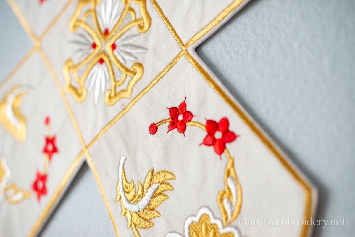 Chalice Covers Veils. Fully Embroidered Large Icon. Orthodox Church Pascha — photo 8