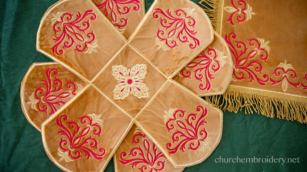 Custom Orthodox Chalice Covers Set - Velvet Cotton — photo 2