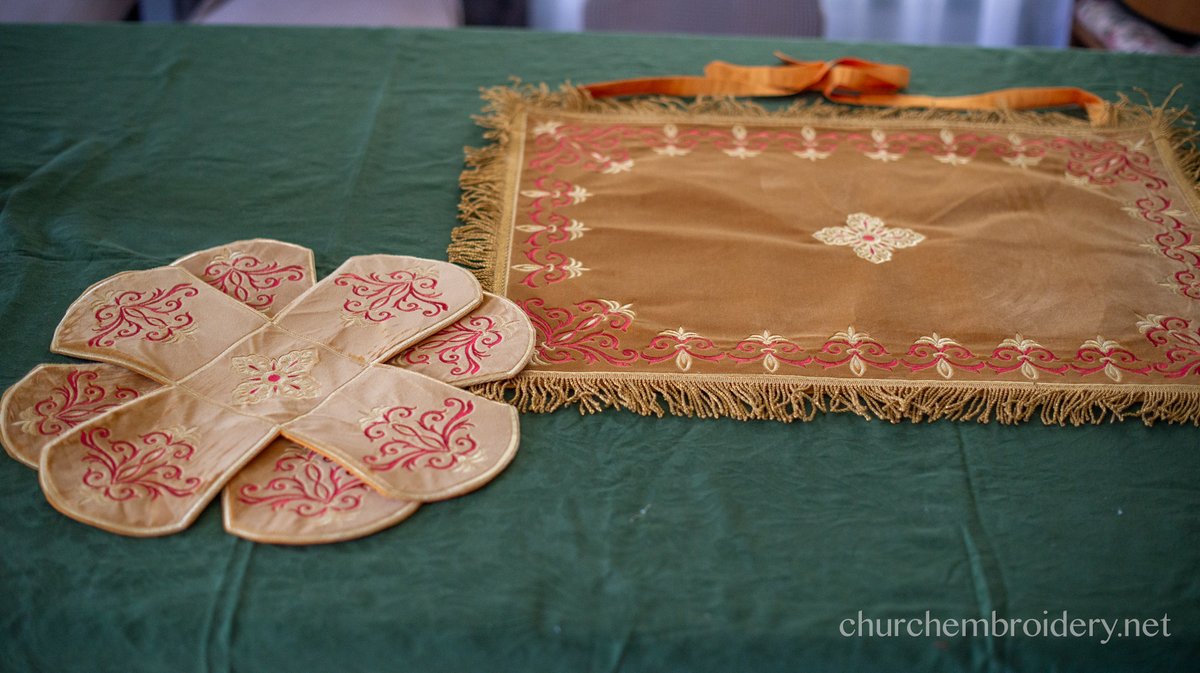 Custom Orthodox Chalice Covers Set - Velvet Cotton — photo 3